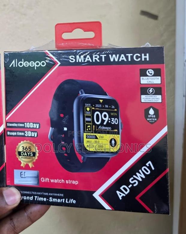 Aldeepo Ad-sw07 Ip68 Water Proof Smart Watch. - thumbnail 2