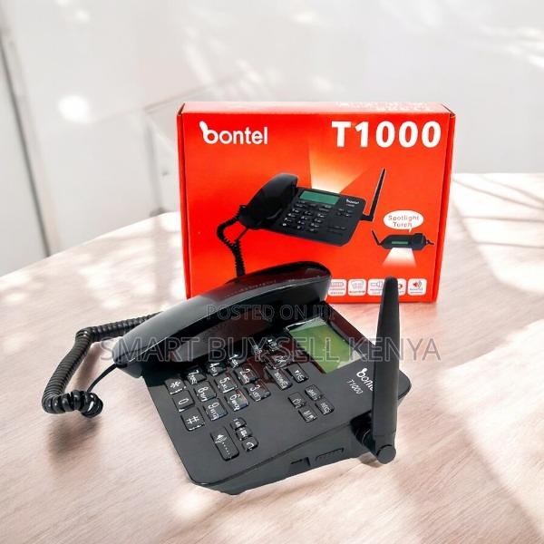 Mute Function Bontel T1000 Dual Sim GSM Fixed Landline Desktop Phone