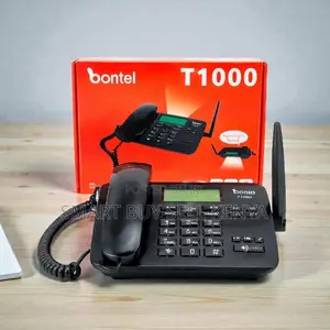 High Capacity Phonebook Bontel T1000 Dual Sim GSM Fixed Desktop Phone