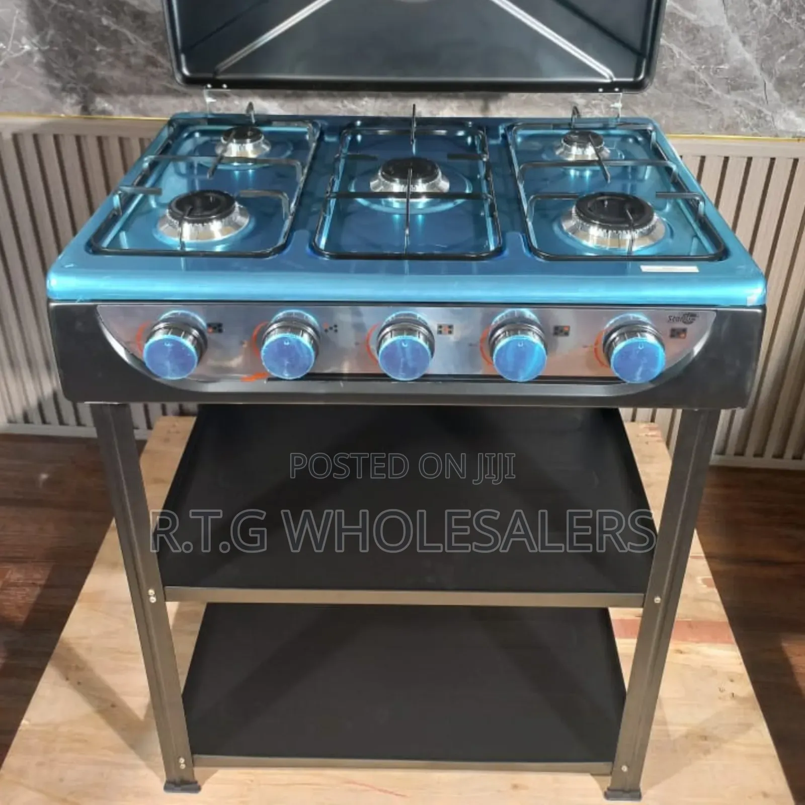  Starlux Standing Cooker – 5 Burners Storage Shelves