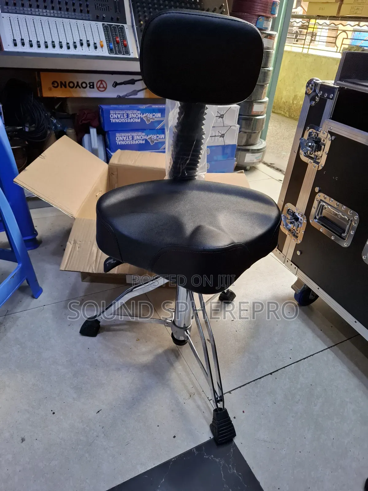 Drumset Seat With Back Rest