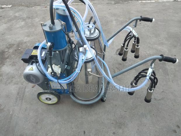 Stainless Double Barrel Cow Milking Machine