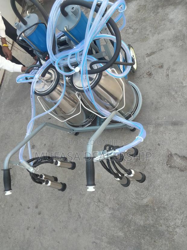 Stainless Double Barrel Cow Milking Machine - thumbnail 2