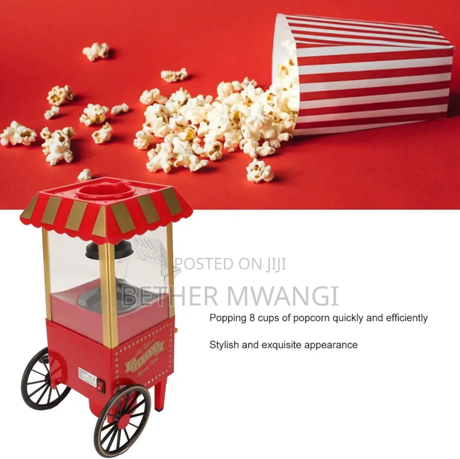 Mini Electric Popcorn Maker Machine