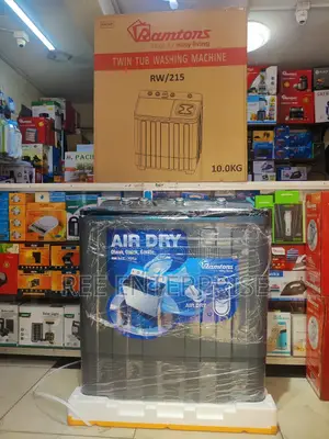 *Ramtons Washing Machine Twin Tub 10kg With Air Dryer Rw215
