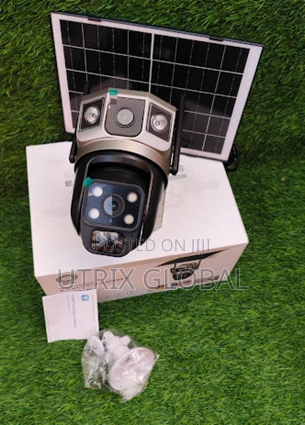4g Solar Powered Ptz Two Lens Camera