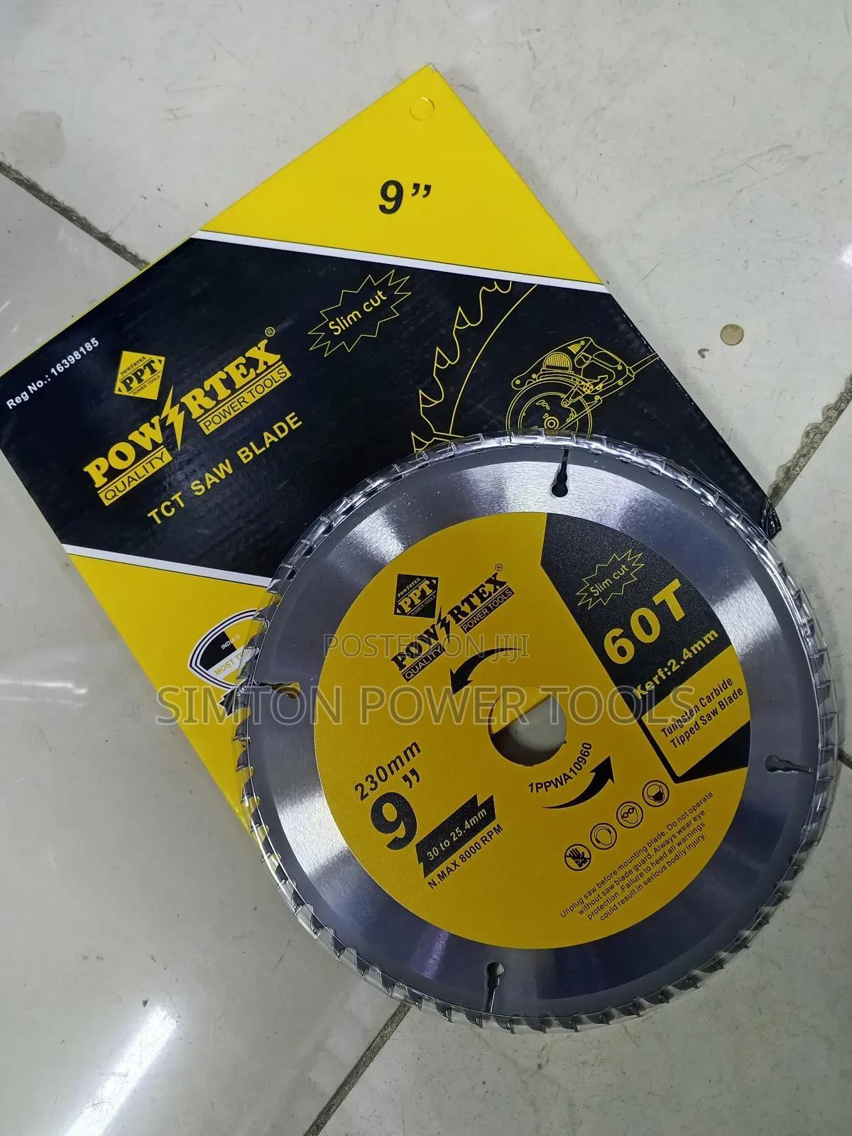 Industrial TCT Wood Saw Wood 9" 60t