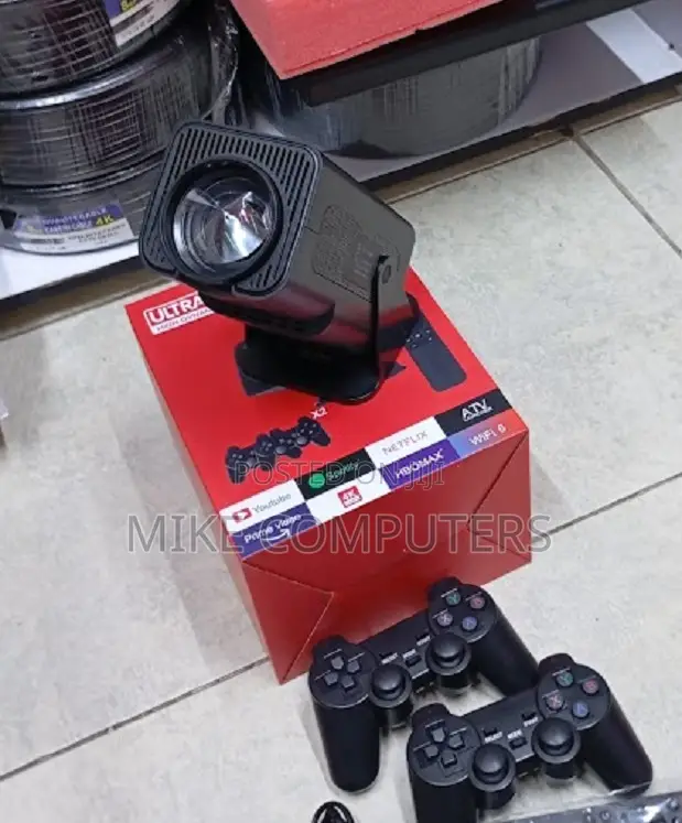 Hy320 Native 1920*1080p Portable Projetor With Game Controller X2