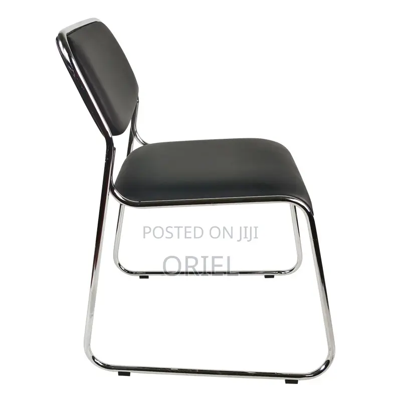 Modern Office Visitor Chair : Stackable Chrome Office Visitor Chair