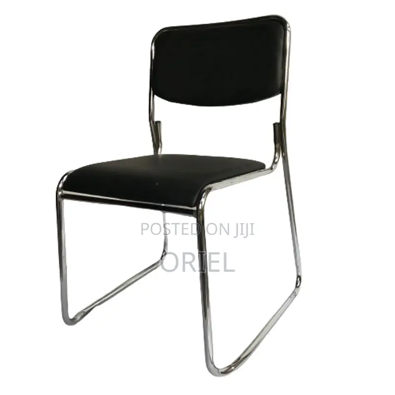 Modern Office Visitor Chair : Stackable Chrome Office Visitor Chair