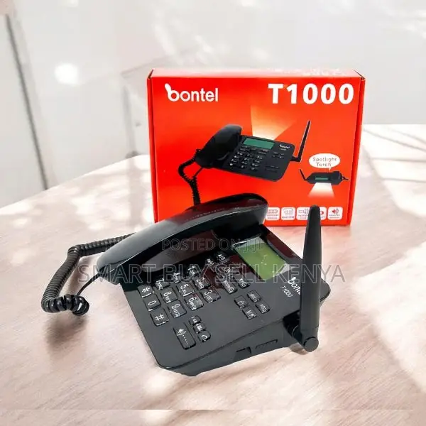 Adjustable Volume Bontel T1000 Dual Sim GSM Landline Desktop Phone