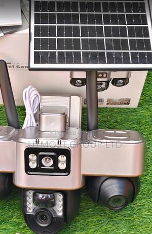 Triple Camera Lens 4g Solar Outdoor CCTV