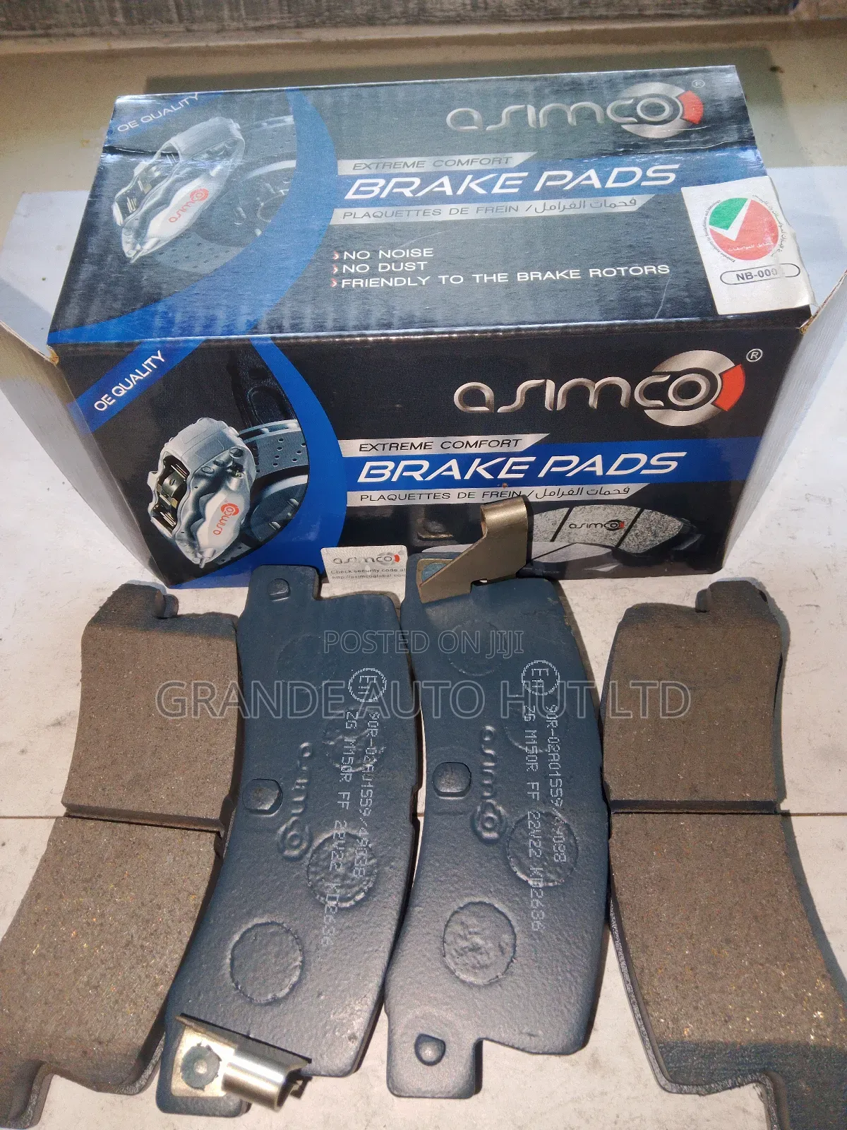 Rear Brake Pads for Toyota Harrier (Asimco Brand)