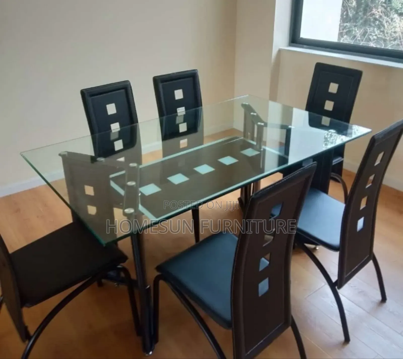 6 Seater Glass Dining Table