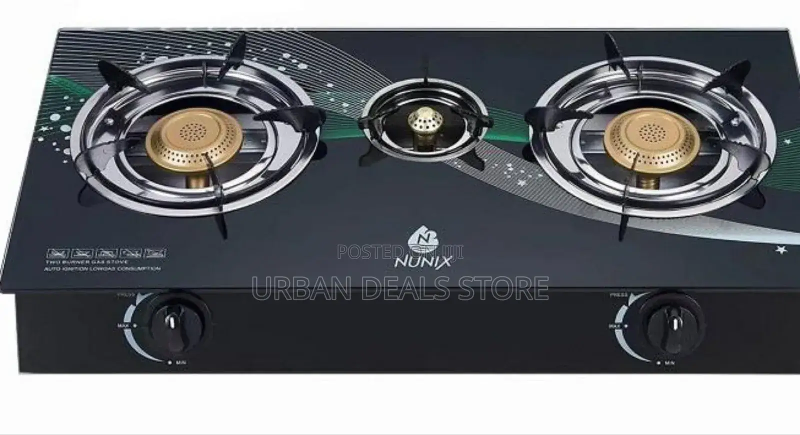 Nunix 3 Burner Gt Table Top Cooker
