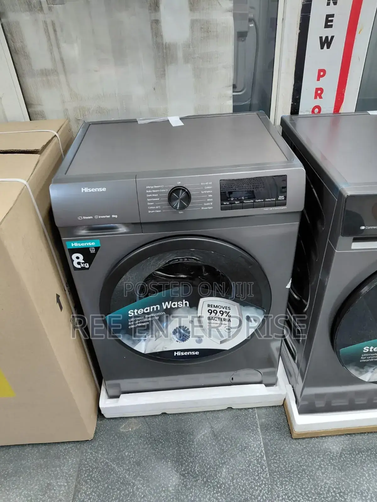 *Hisense 8kg Wash And Spin Front Load Washing Machine L