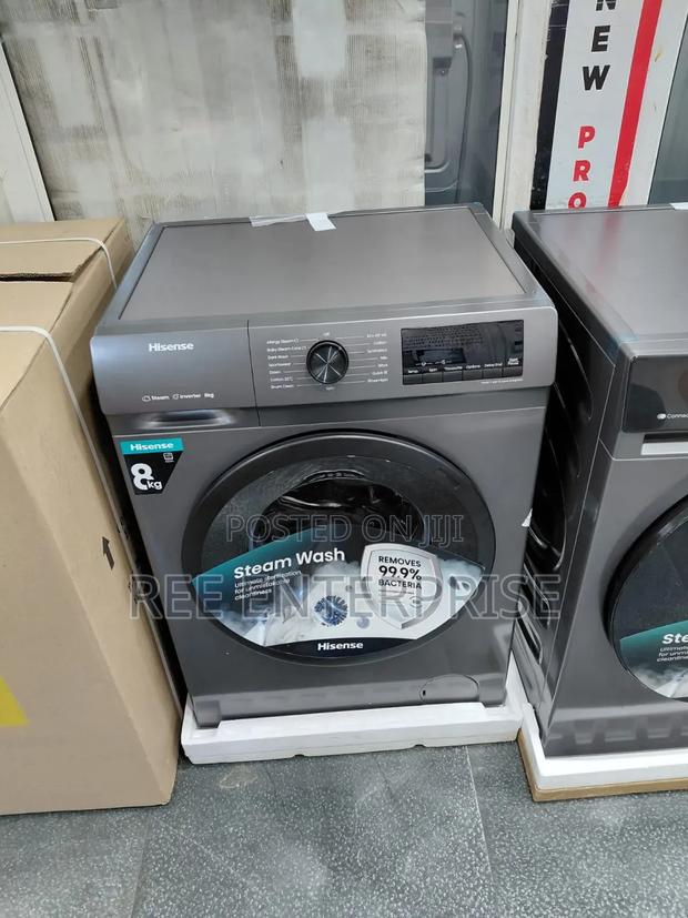 *Hisense 8kg Wash And Spin Front Load Washing Machine L - main view
