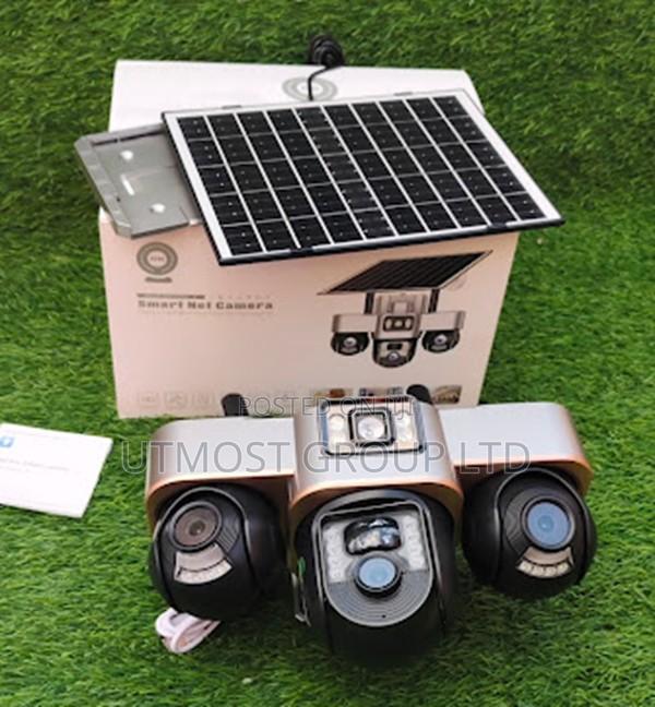 3 Camera Lens 4g Solar Powered Outdoor CCTV - main view