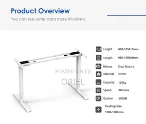 Modern Electric Desk : 2m Electric Height Adjustable Desk