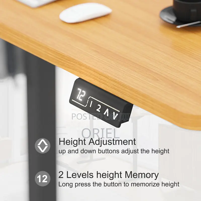 Modern Electric Desk : 2m Electric Height Adjustable Desk
