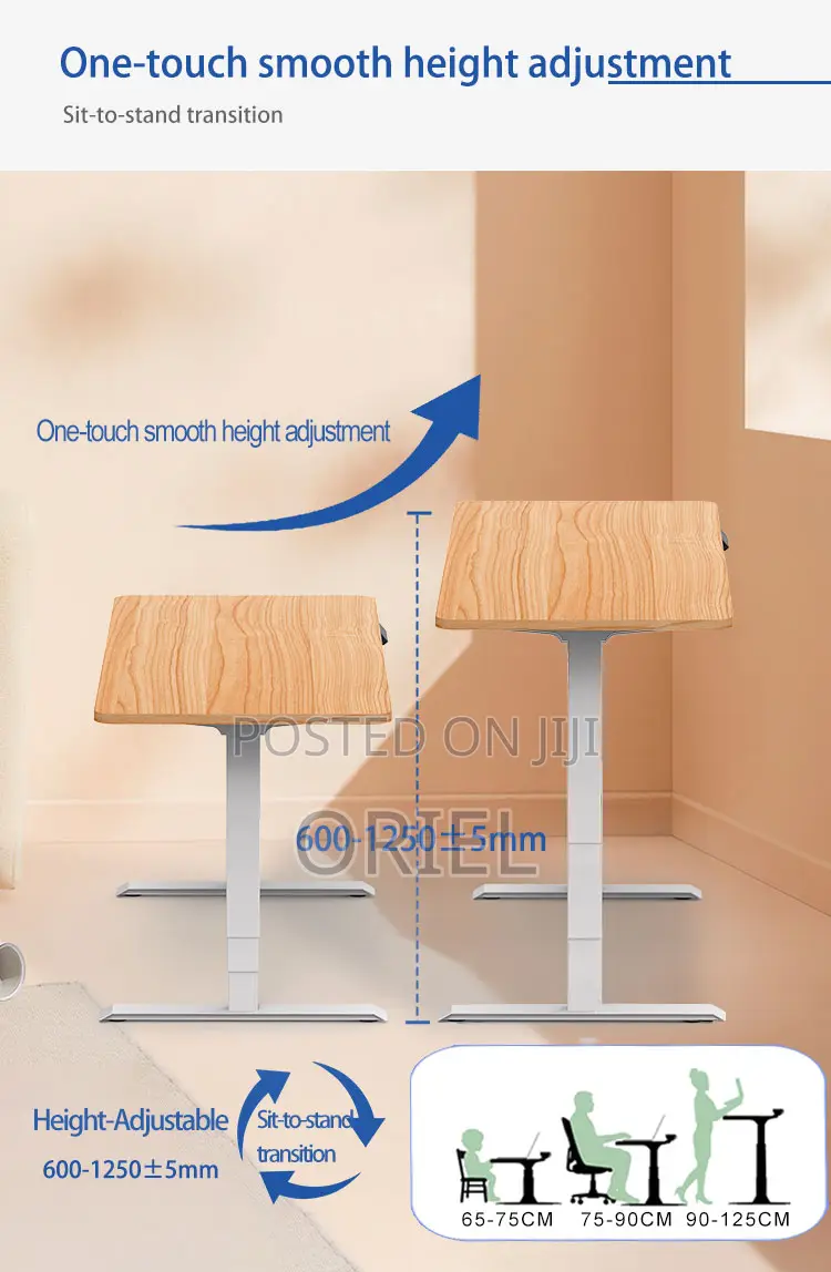 Modern Electric Desk : 2m Electric Height Adjustable Desk