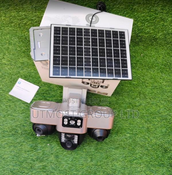 3 Lens 4g Solar Security Camera All Lenses Rotatable - main view