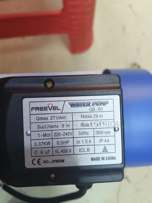 Freevel 0.5kva Water Pump Machine