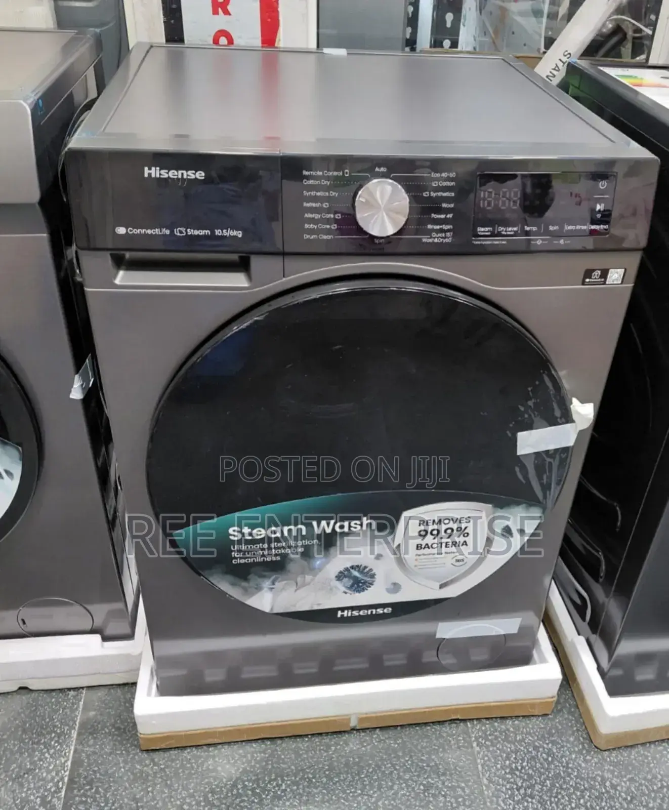 10.5/6 Wash And Dry* Hisense*  Frontload Washing Machine