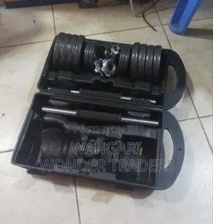 Colour Black 15kgs Chrome Dumbels