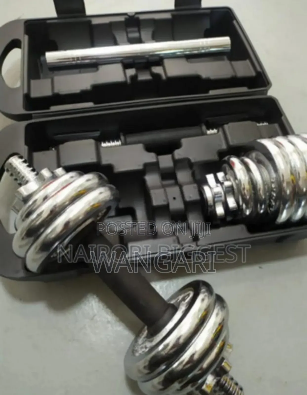 Pay on Delivery New 15kgs Chrome Dumbels