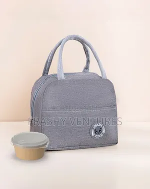 Grey Insulated Lunch Bags