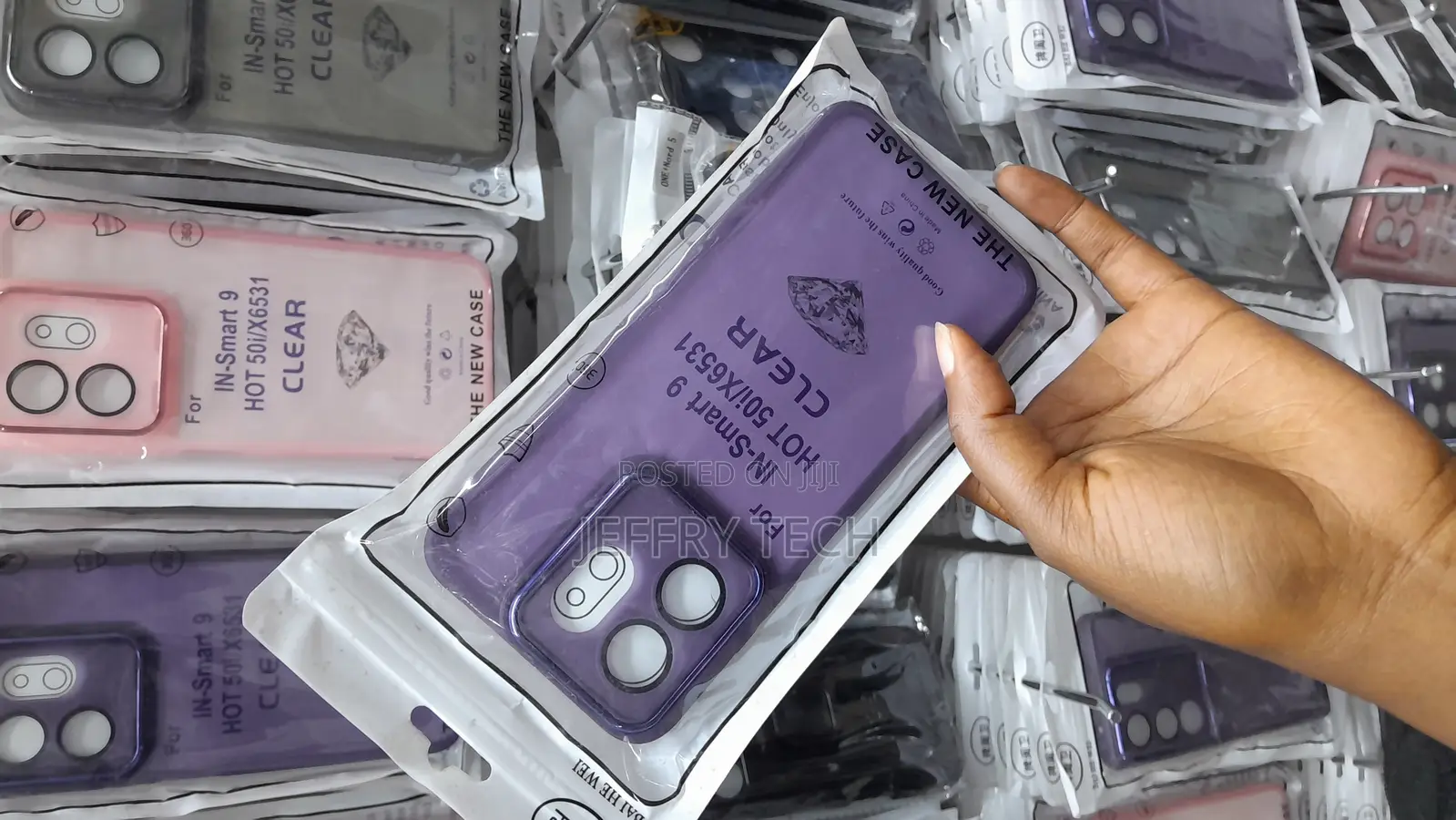 Hikesi Infinix Hot 50i Cover New Premium Transluscent -Purple