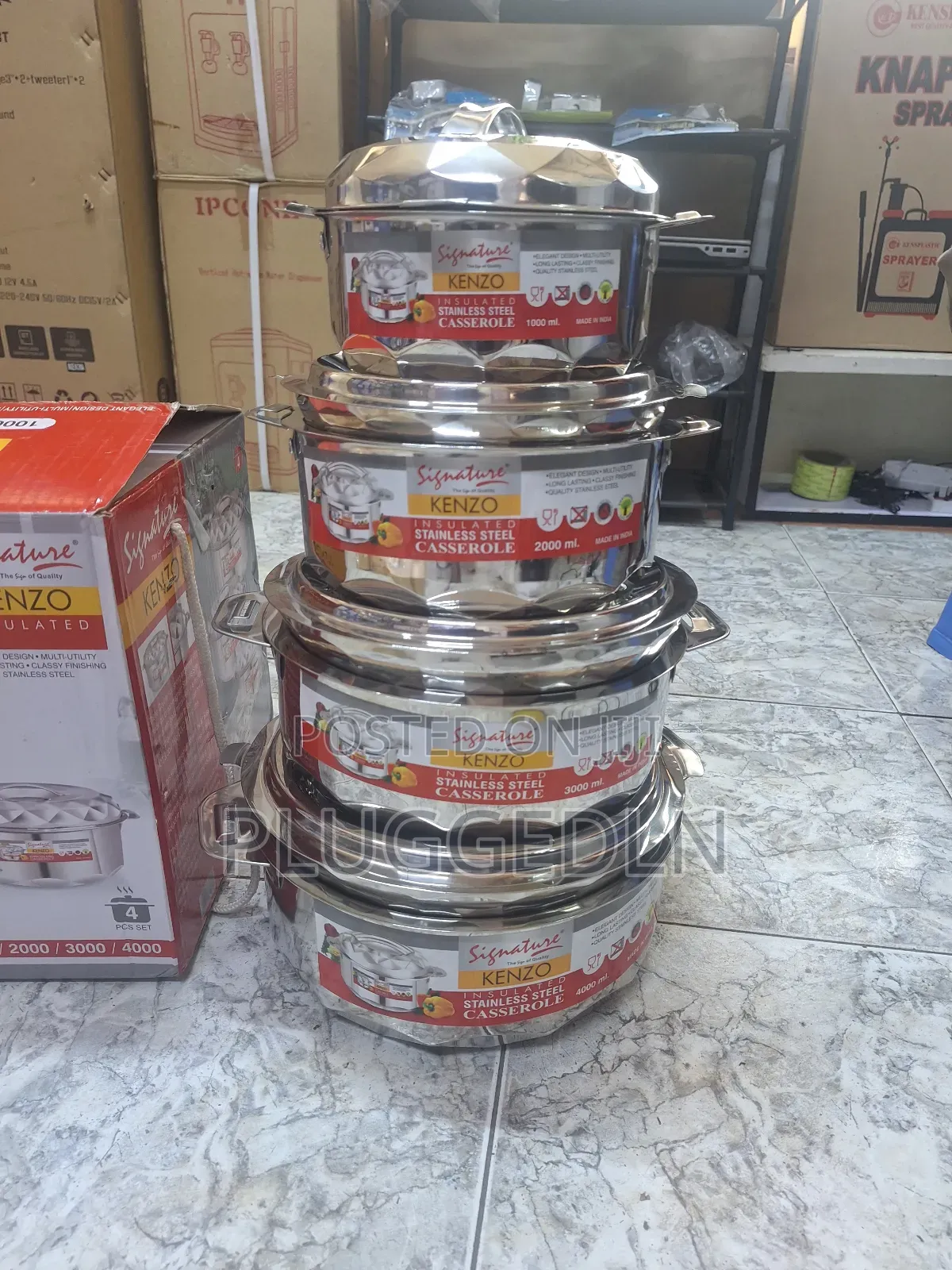 Signature Kenzo 4-Piece Stainless Steel Hotpot