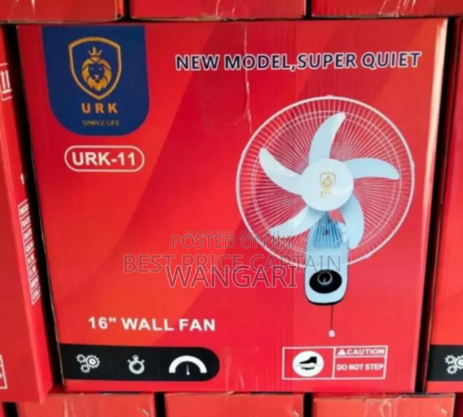 Mountable One Urk 16inches Wall Fan