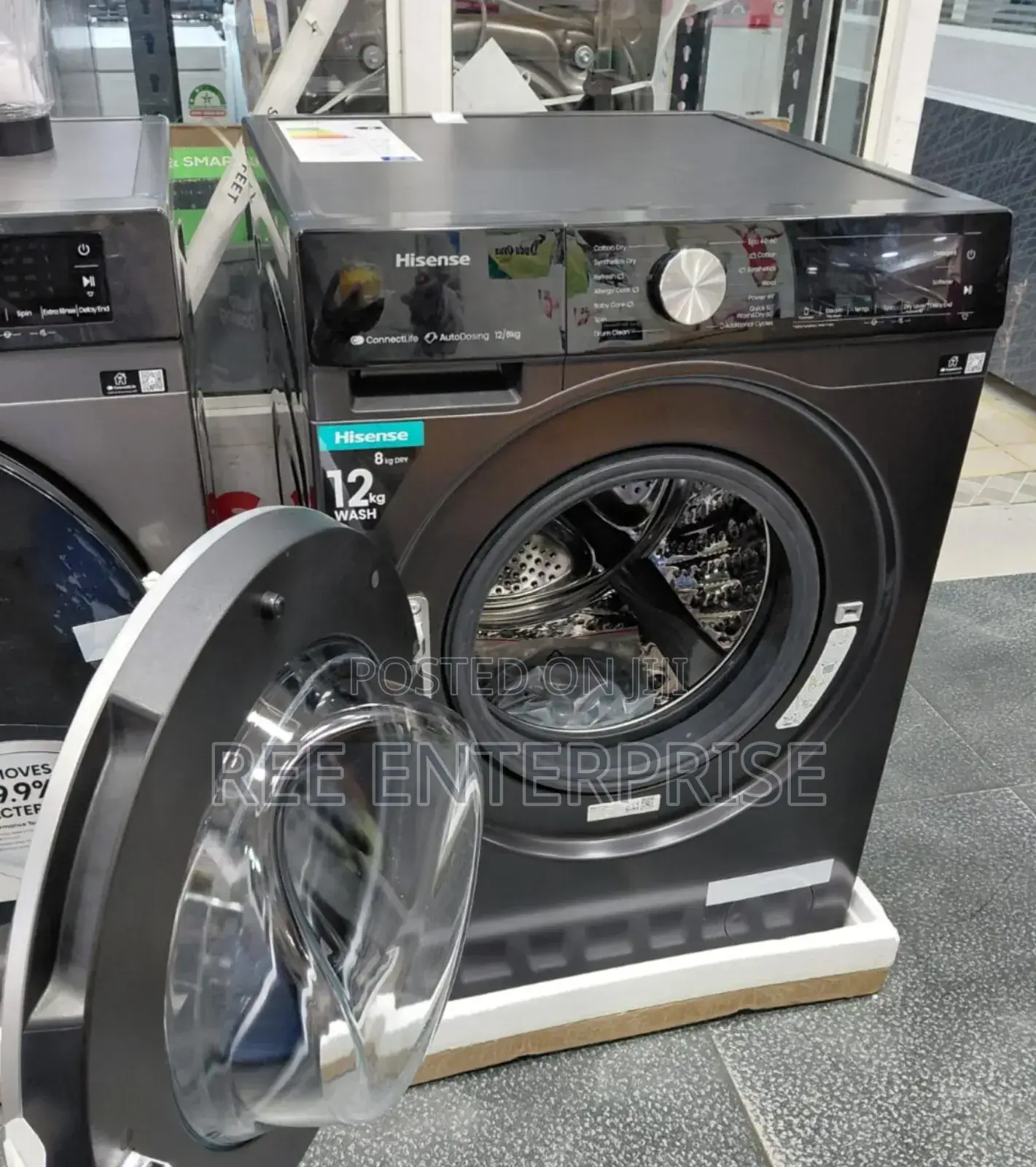 "* Efficient And Versatile  Front Load Hisense 12/8kg Washing Machine