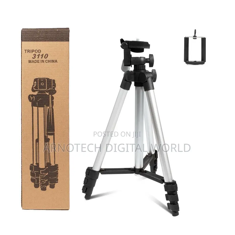 Tripod Stand With Clip For Phone And Camera