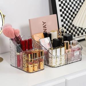 Desktop Partioned Makeup, Cosmetics, Remote Storage Organizer - main view