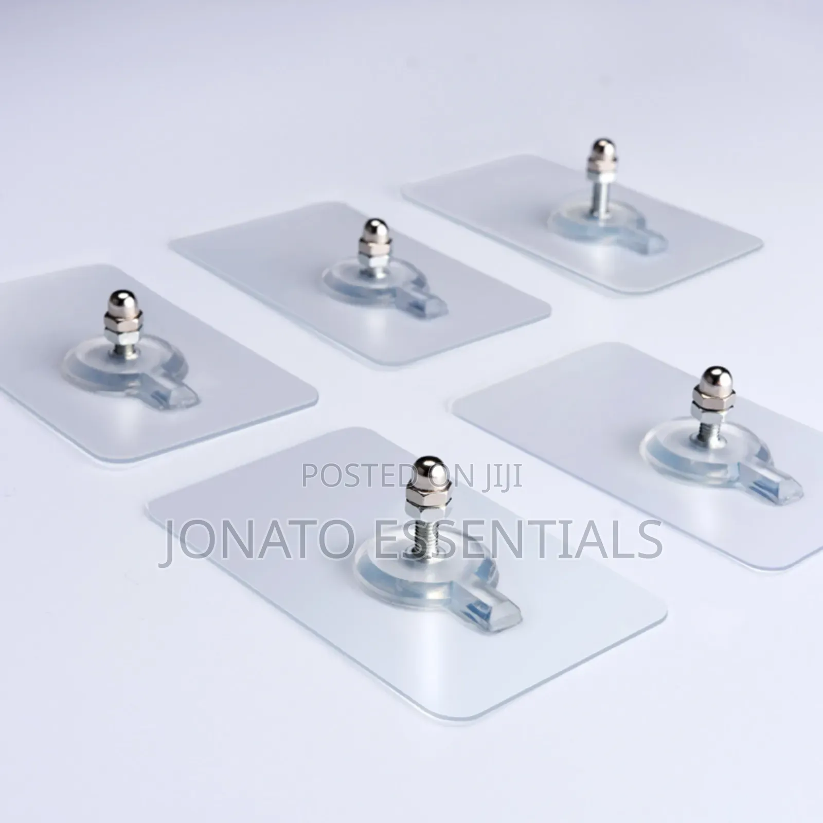10 Piece Wall Mounted Adhesive Hooks, Screw Sticker