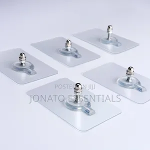 10 Piece Wall Mounted Adhesive Hooks, Screw Sticker