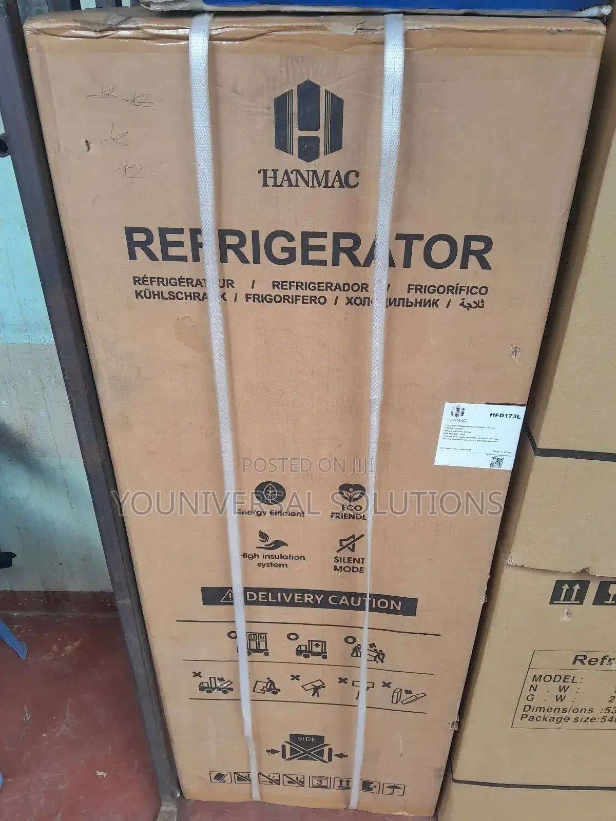 Hanmac 173l Refrigerator Double Door