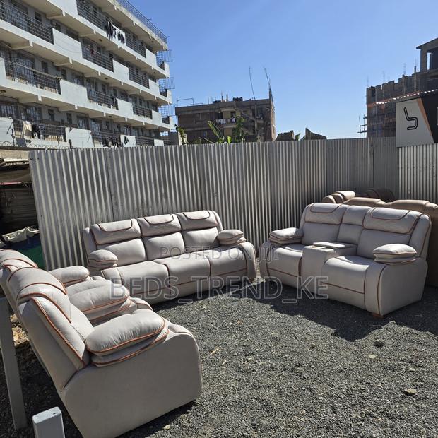 7 Seater Luxe Semi Recliner Sofa 3,2,1,1