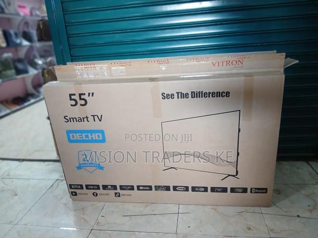 Decho 55inches Smart Android Frameless Tv With Youtube - main view