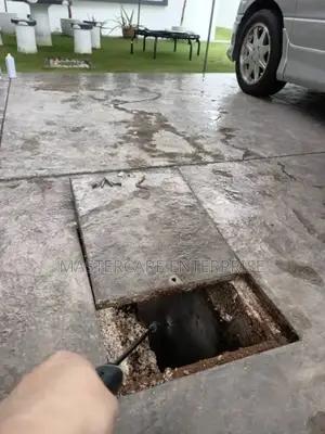 Man Holes Cockroaches Extermination