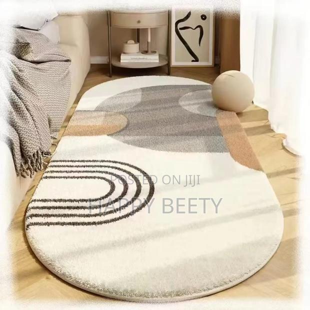 Warm Super Oval Soft Bedside Fluffy Mats