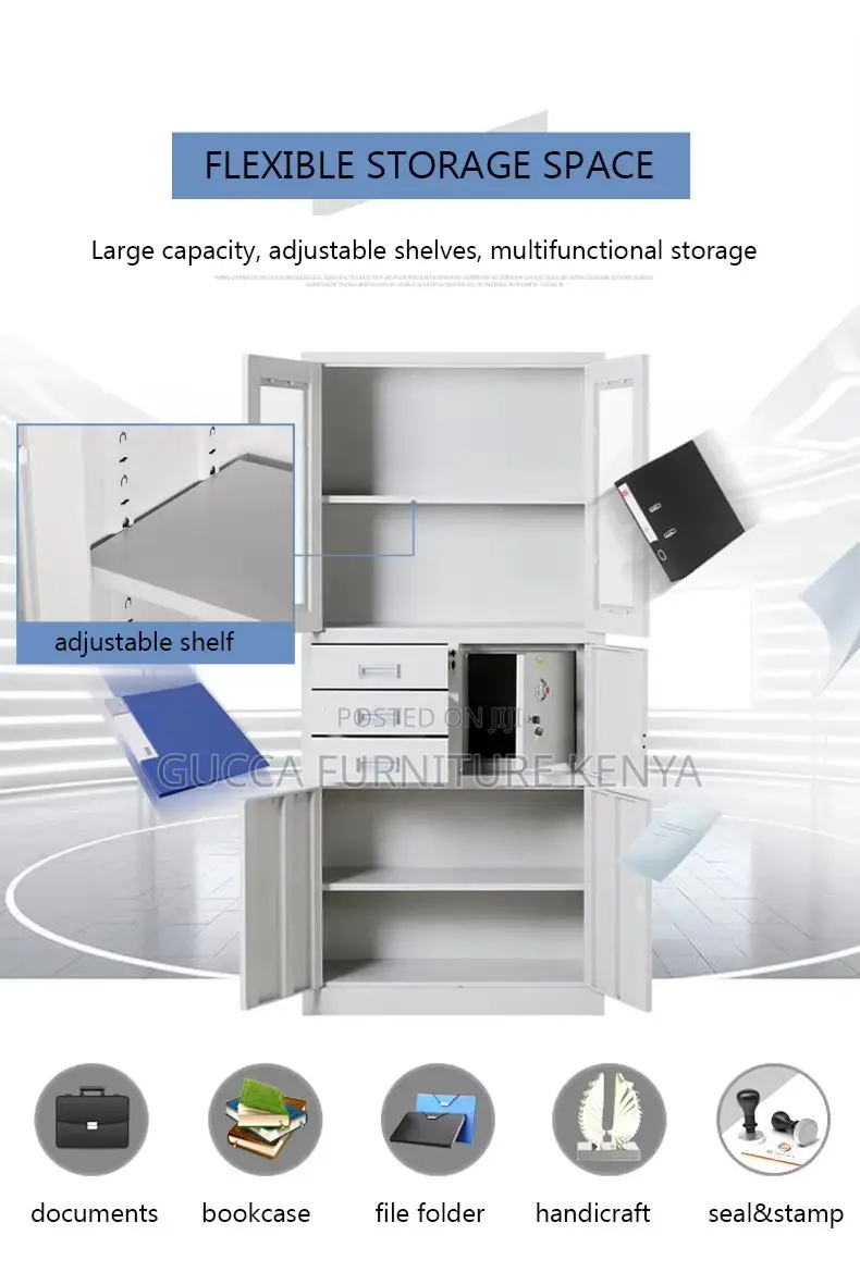 2-door Metallic Filling Safe Storage Cabinet