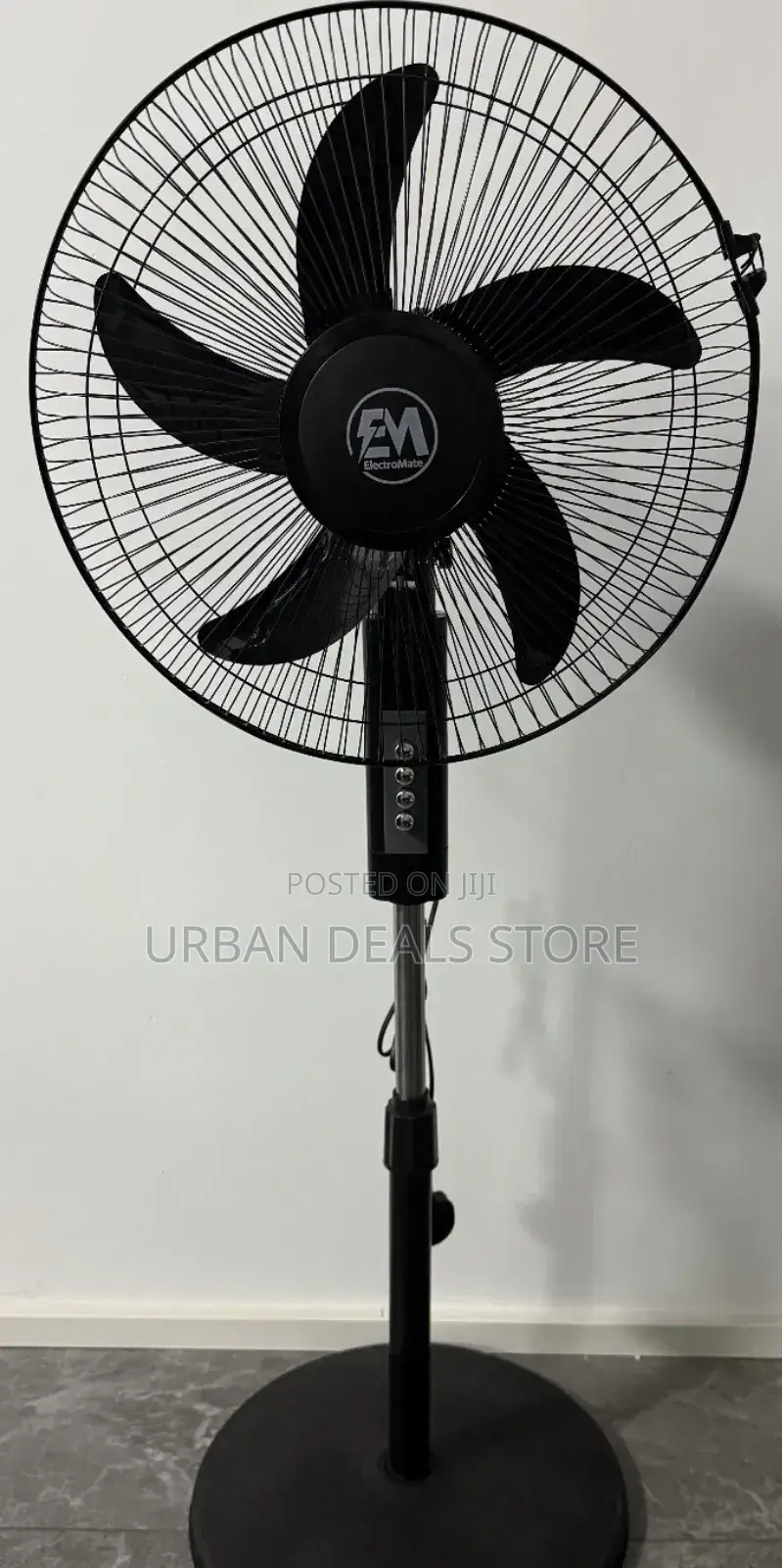Black 16 Inches Electromate Electromate Standing Fans
