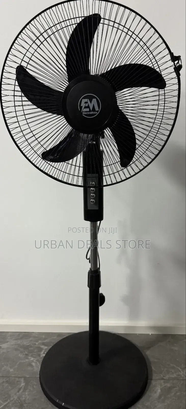Black 16 " Electromate Electromate Standing Fans