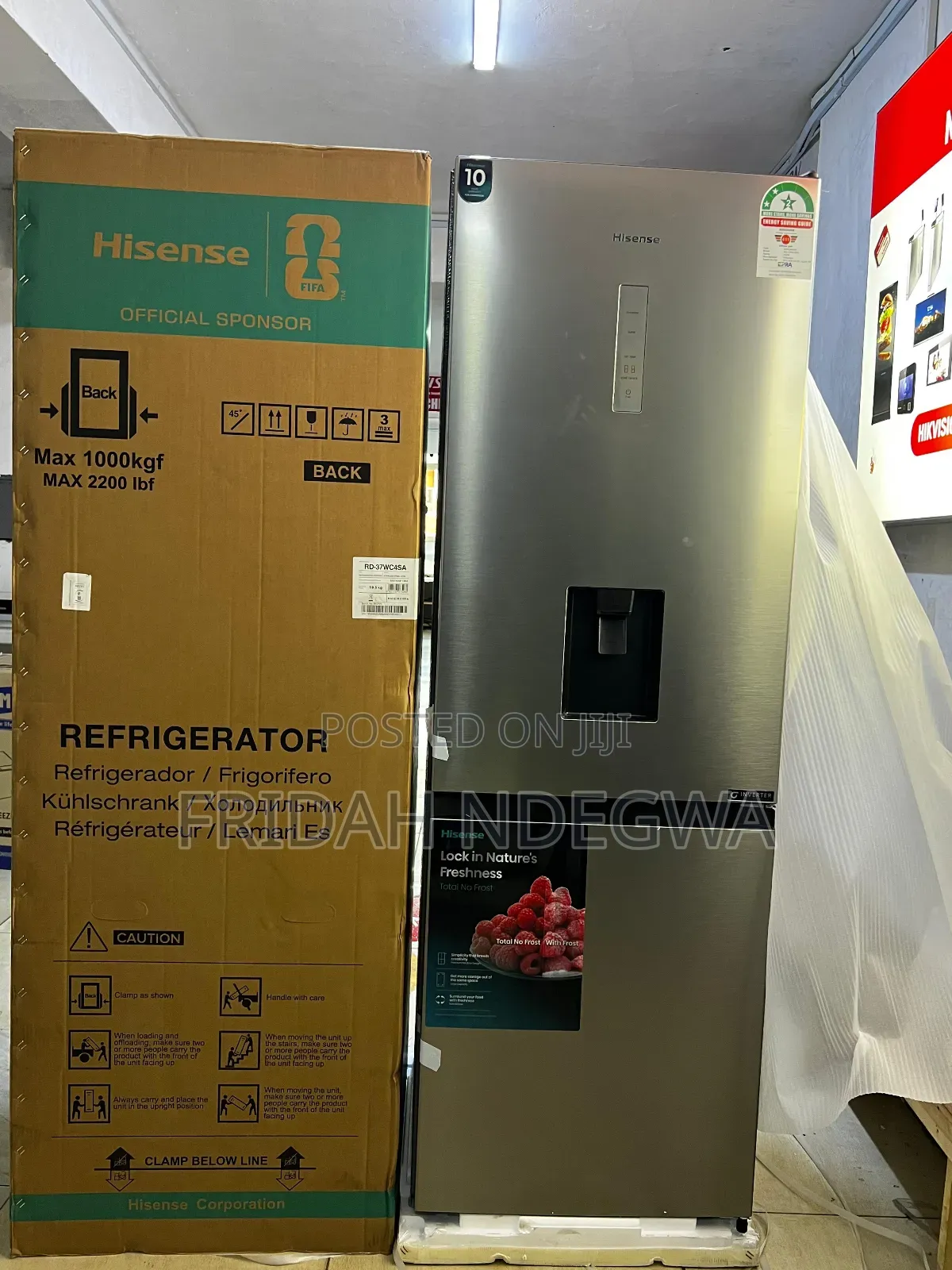 *Hisense 292l Bottom Freezer No Frost Fridge