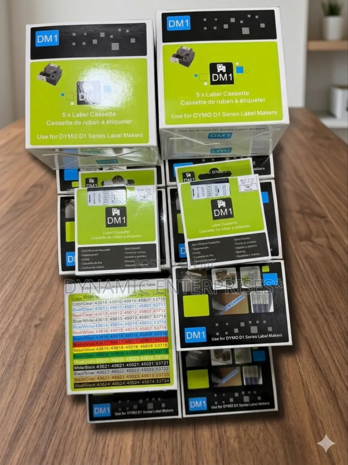 Dymo 12mm Labeling Tape Black on White