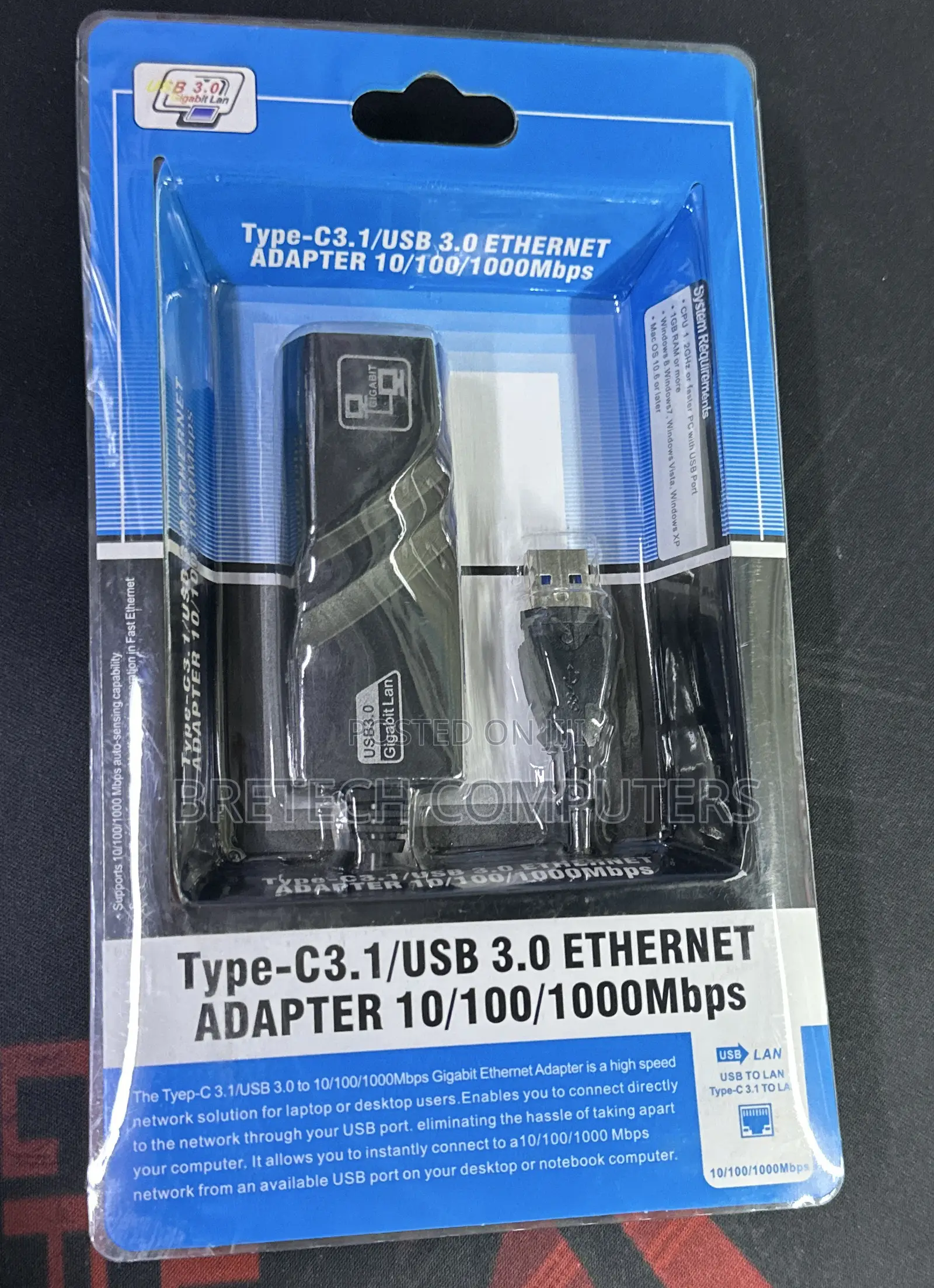 3.0 Usb to Ethernet (Rj45)